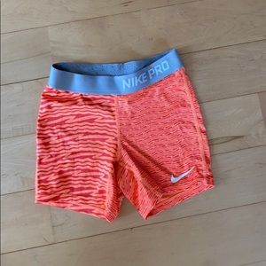 nike pro spandex shorts